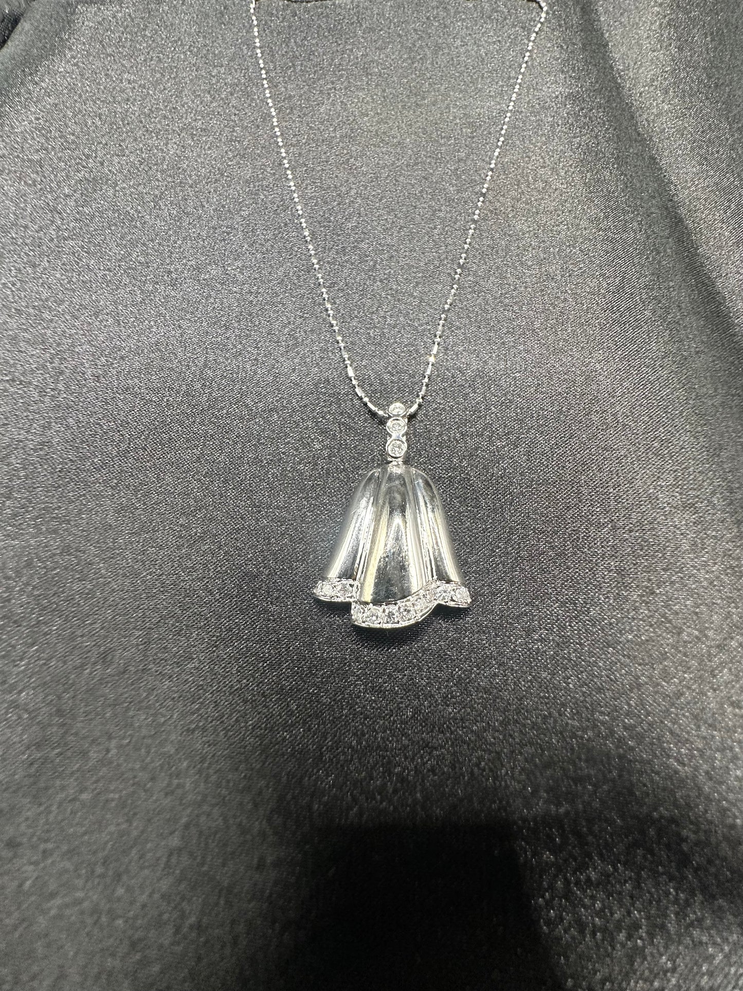 Gold Bell With Diamonds
