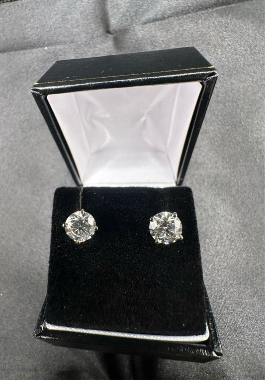 2 Karat Diamond Earrings