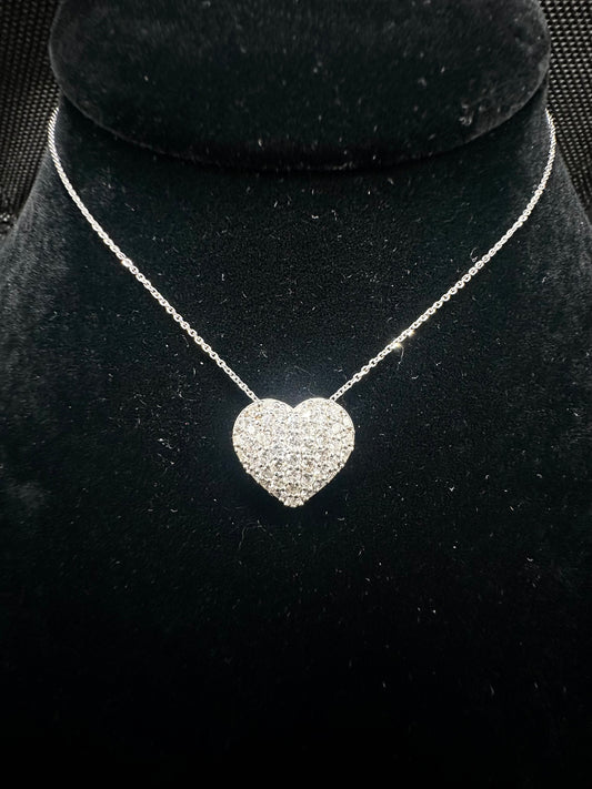 Diamond Heart Pendant Necklace