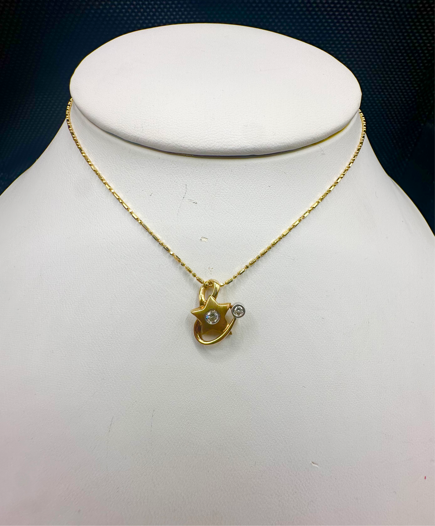 Gold Moon Pendant Necklace